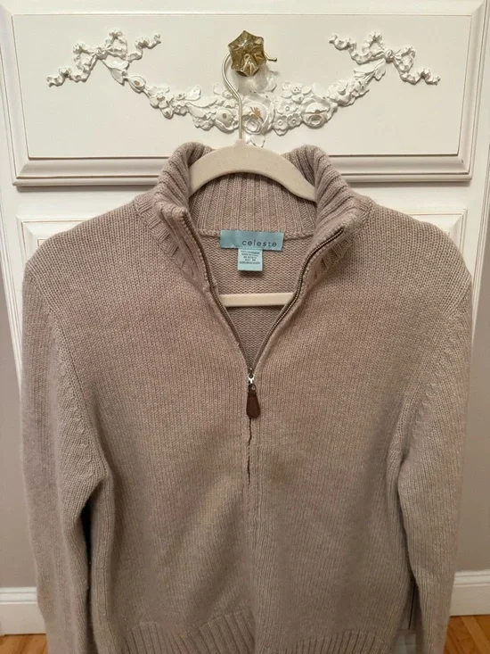 Celeste Cashmere Women’s Size Medium zip up sweater - brand new & super soft! - Picture 4 of 10